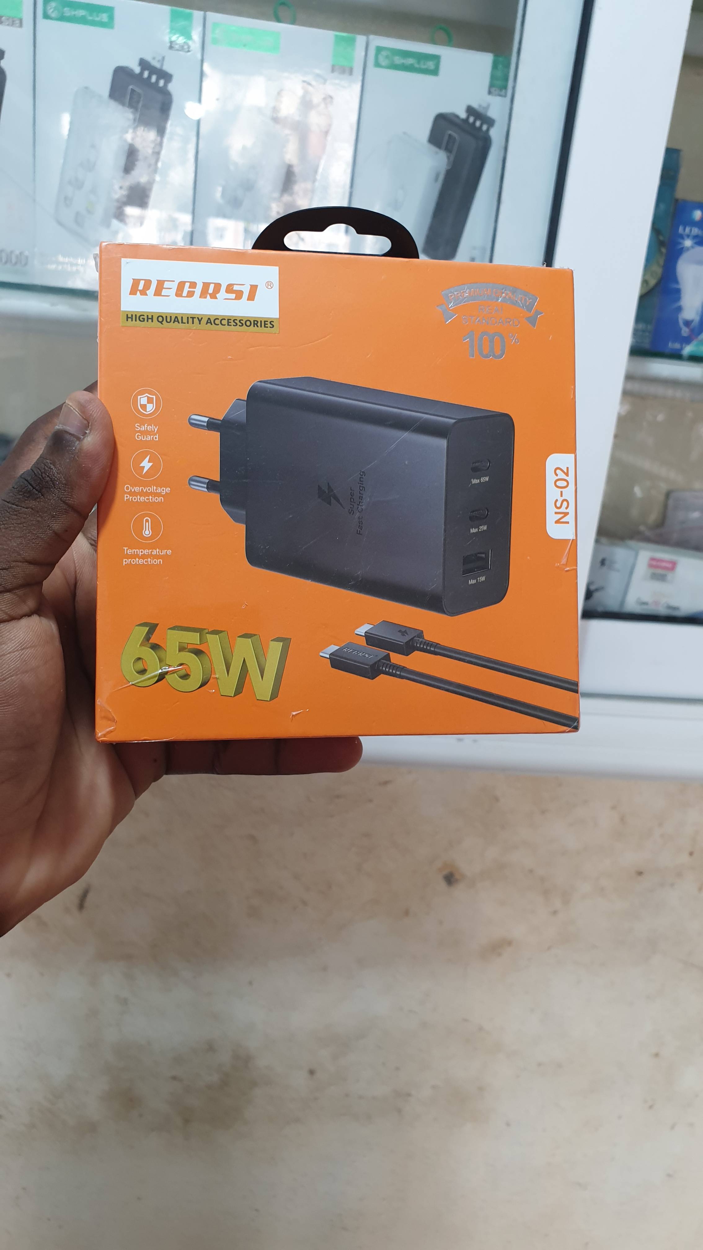 Chargeur type c type chargeur 65w