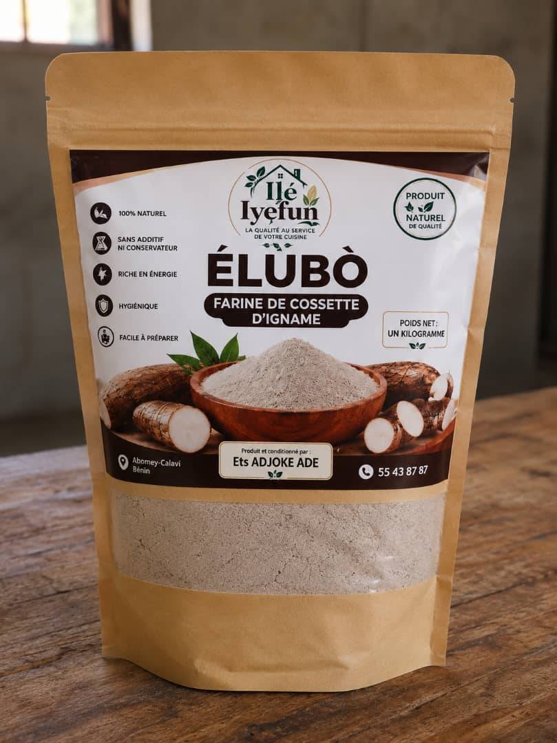 Ėlùbò (farine de Cossette d'igname)