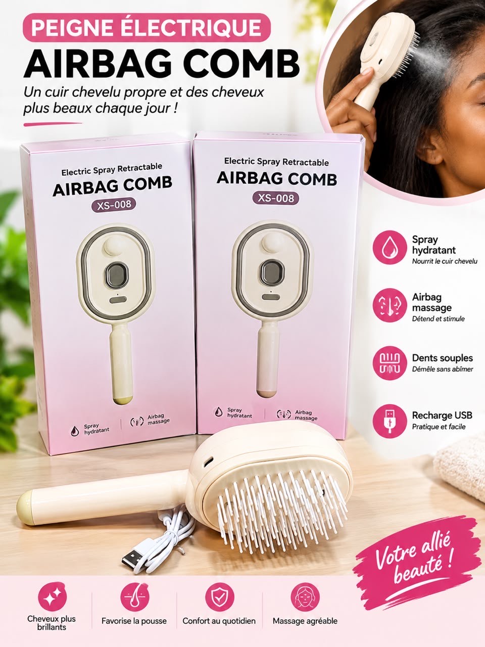 Peigne électrique Airbag Comb