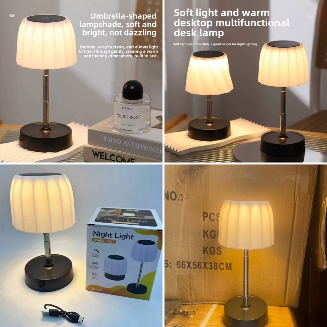 💡 Lampe de Chevet Tactile Rechargeable – Design Champignon Élégant