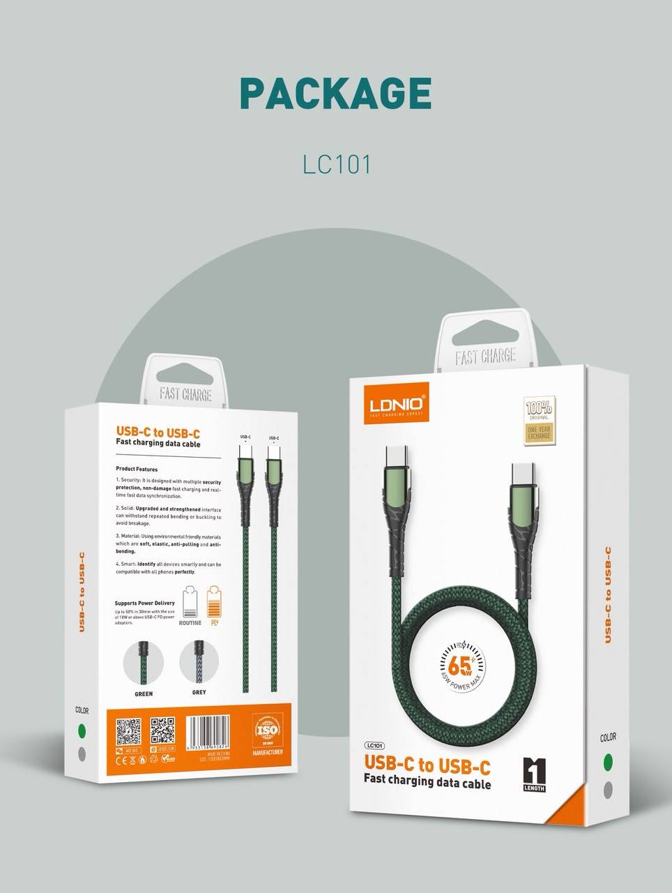 Câble LAX 2M – Charge Rapide et Résistant pour Smartphone 📱