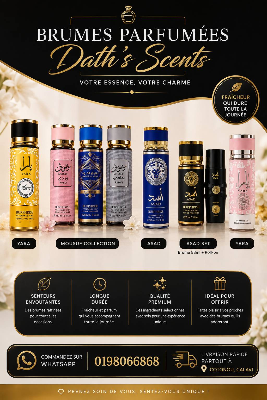 Brumes parfumées 250ml