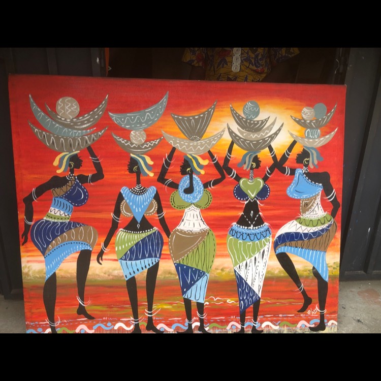 Toile en peinture