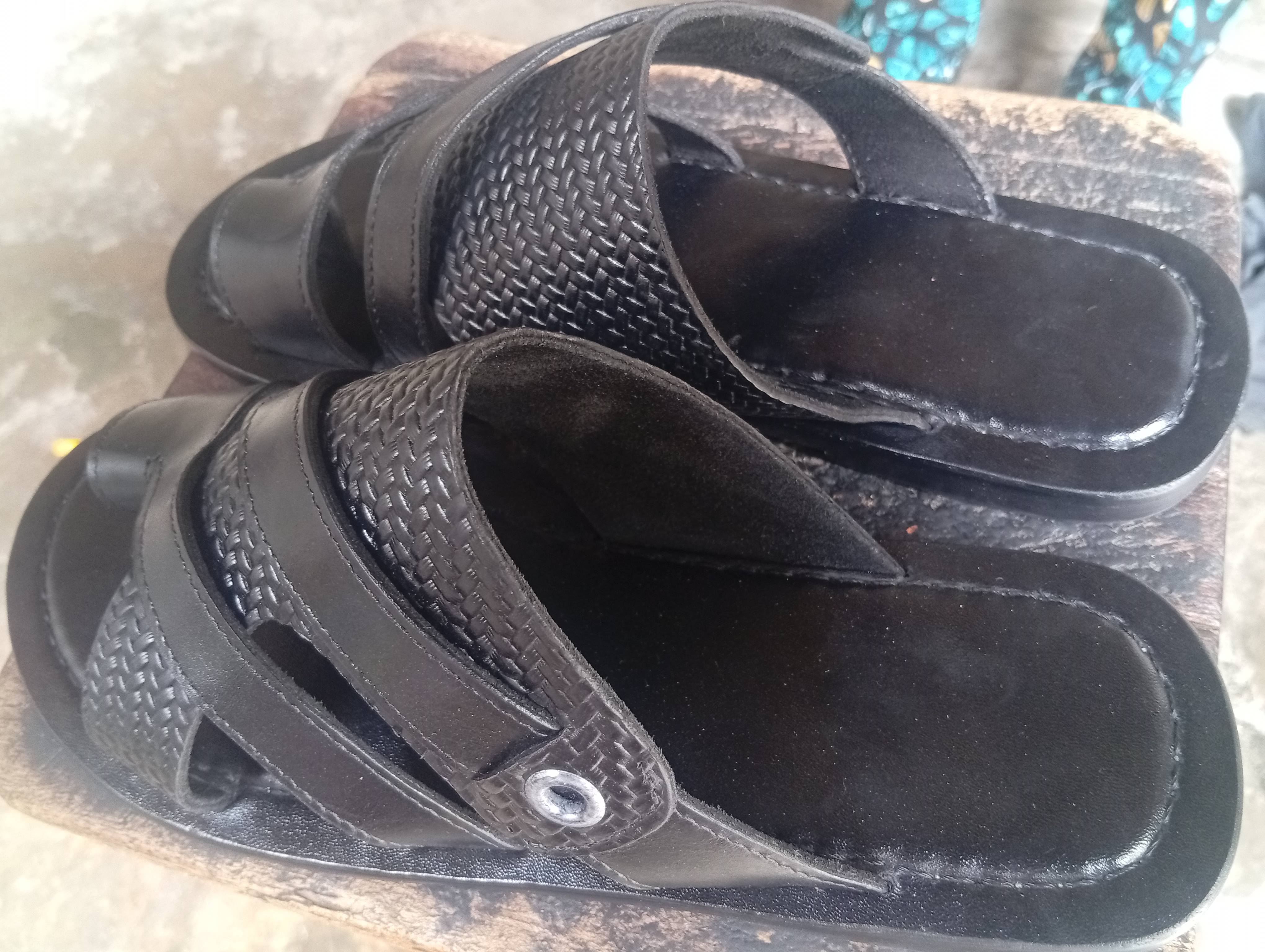 Sandale en cuir
