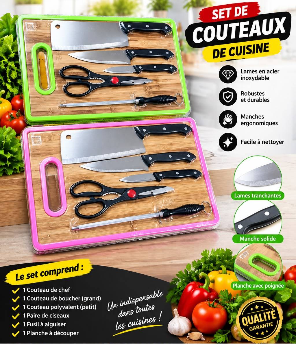Set de couteau de cuisine