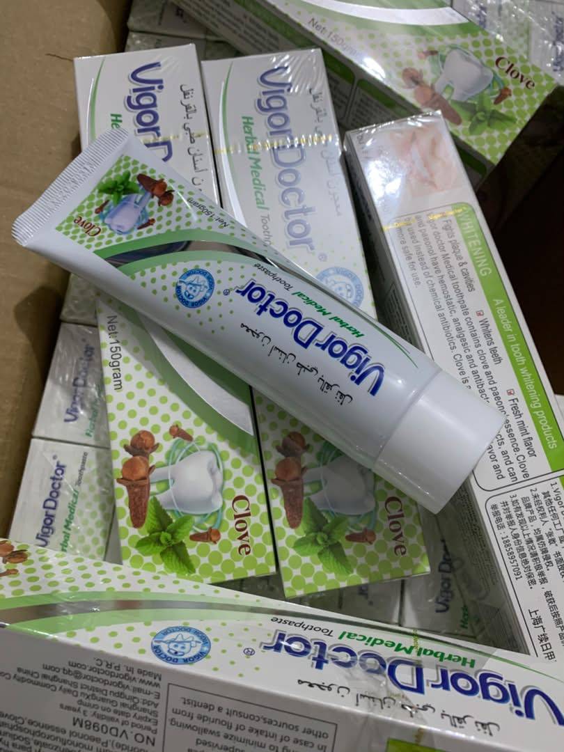 🦷 Vigor Doctor – Dentifrice Médical aux Herbes, Saveur Clou de Girofle (150g)
