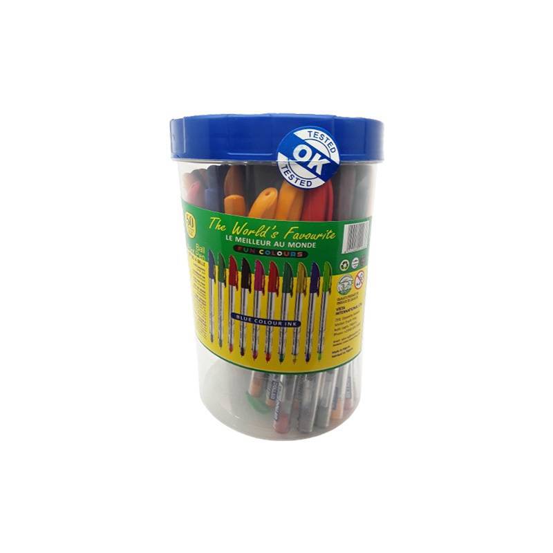 Stylos-bille Dollar Vista - Pointe Fine (0.7 mm) - Couleurs Fun Assorties