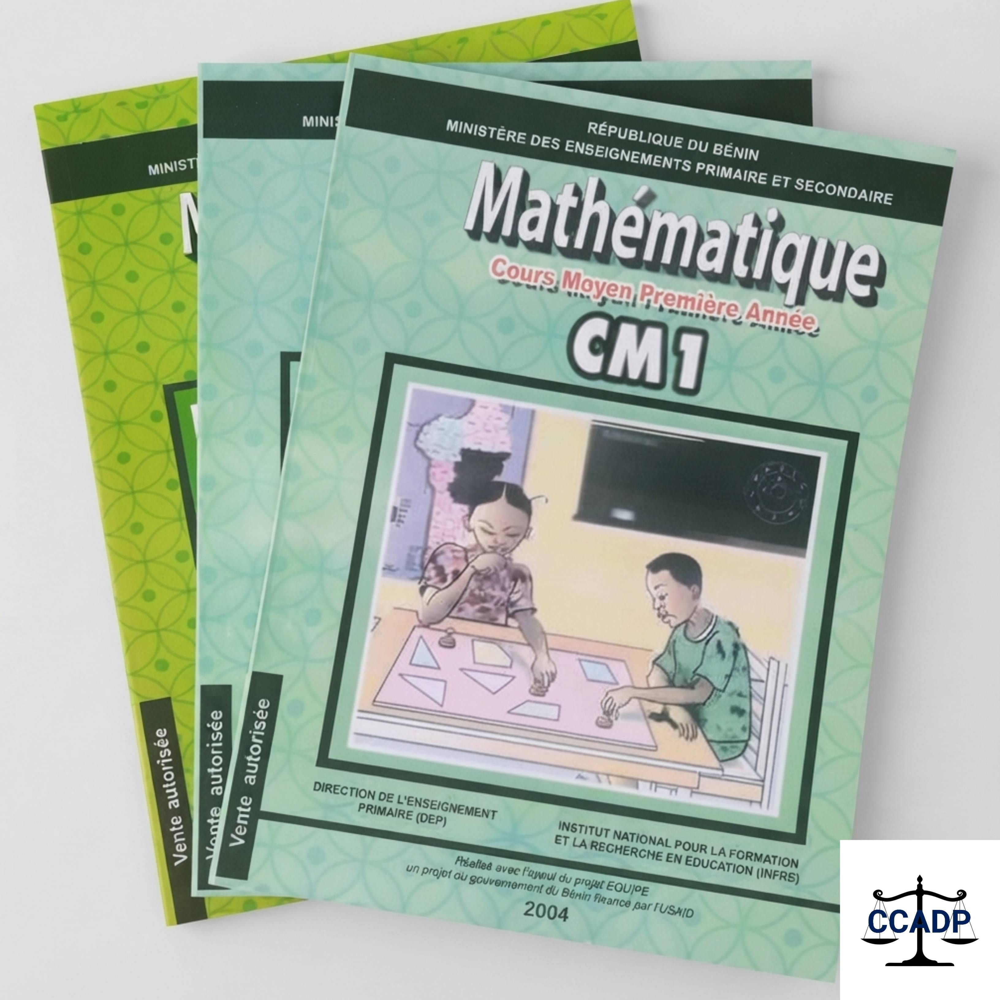 Livre de Mathématiques CM1 - Cours Moyen Première Année (Bénin)