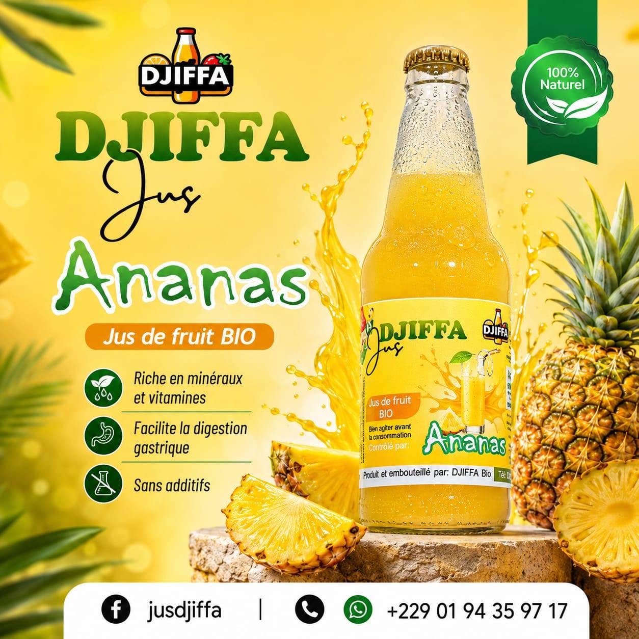 Jus d'ananas DJIFFA 
