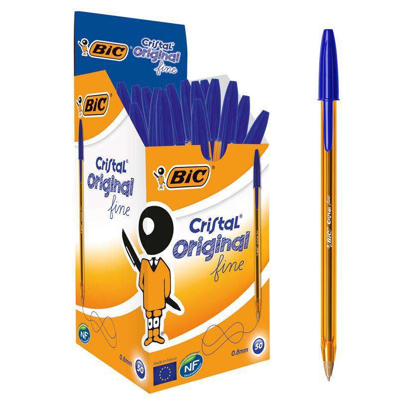 Stylos-bille BIC Cristal Original Fine - Pointe Fine