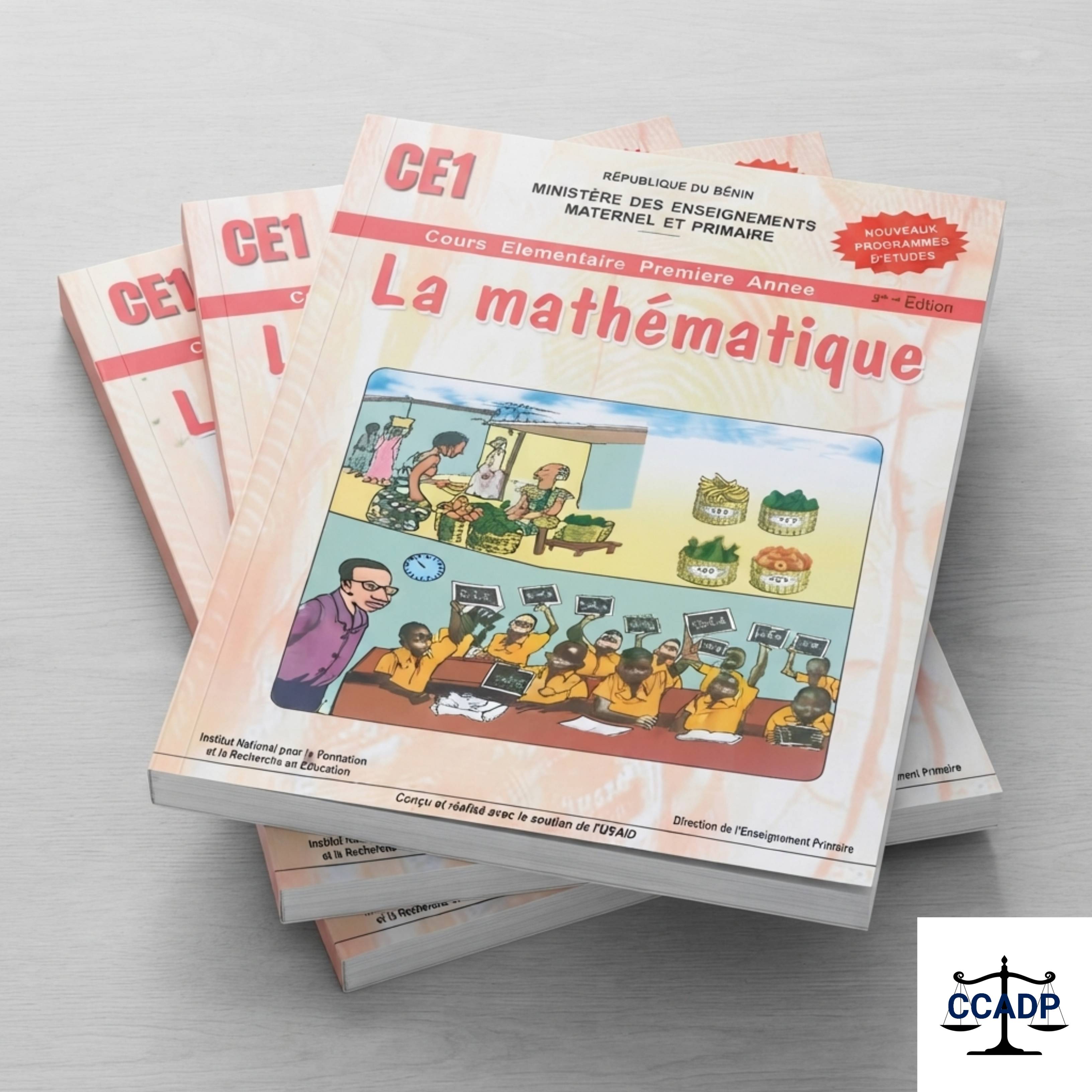 Livre de Mathématiques CE1 - Nouveaux Programmes d'Études (Bénin)